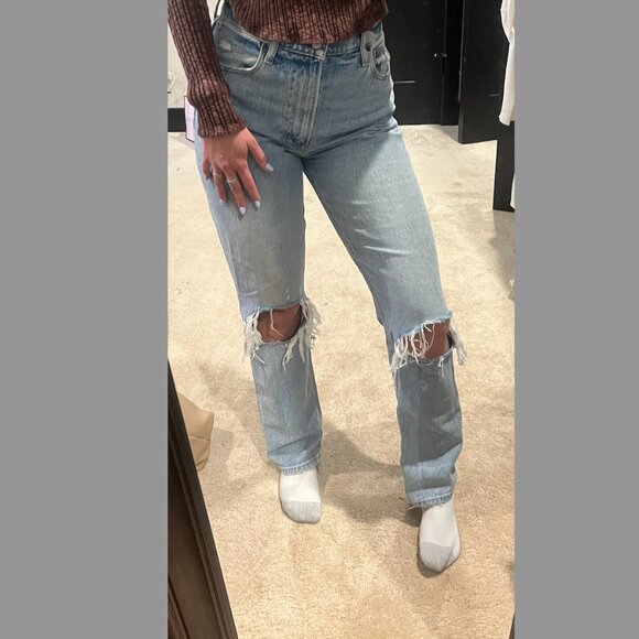 Abercrombie High Rise Curve Love Jeans - Picture 2 of 4